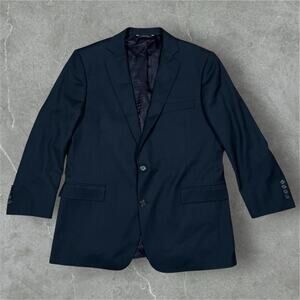 Brooks Brothers 1818 Regent Saxxon Wool Sport Coat/Blazer Sz 42S Dark Navy Blue
